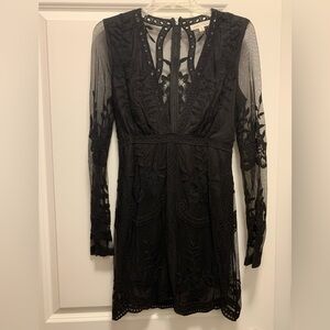 NEVER WORN Elegant Black Lace Dress